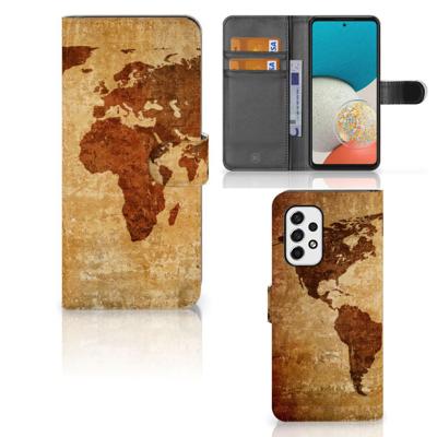 Samsung Galaxy A53 | Flip Cover | Wereldkaart