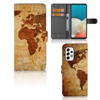Samsung Galaxy A53 | Flip Cover | Wereldkaart