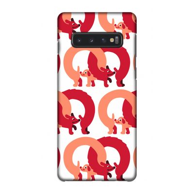 Dogs: Samsung Galaxy S10 4G Volledig Geprint Hoesje