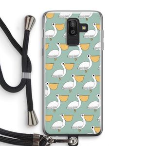 Pelican: Samsung Galaxy J8 (2018) Transparant Hoesje met koord