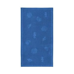 Seahorse strandlaken Shells - Katoen - 100x200cm - Blauw