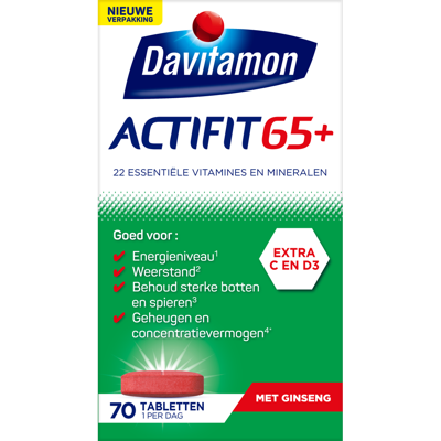 Davitamon Actifit 65 Plus Ginseng Tabletten