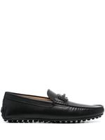 Tod's mocassins Double T Gommino en cuir - Noir