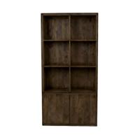 LABEL51 Boekkast Nori - Espresso - Mangohout