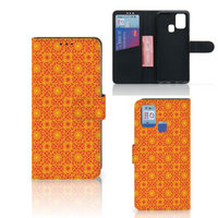 Samsung Galaxy M31 Telefoon Hoesje Batik Oranje