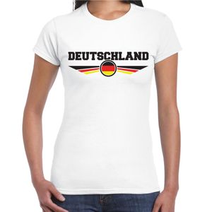 Duitsland / Deutschland landen t-shirt wit dames