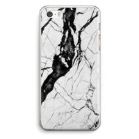 Witte marmer 2: iPhone 5 / 5S / SE Transparant Hoesje