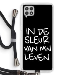 De Sleur: Samsung Galaxy A22 4G Transparant Hoesje met koord