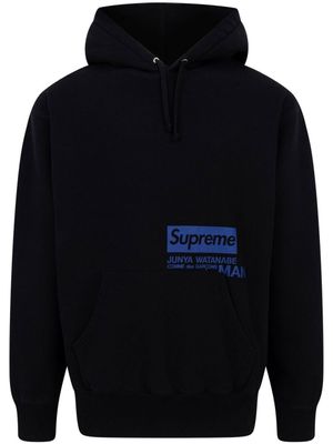 Supreme x Junya Watanabe hoodie à logo imprimé - Noir