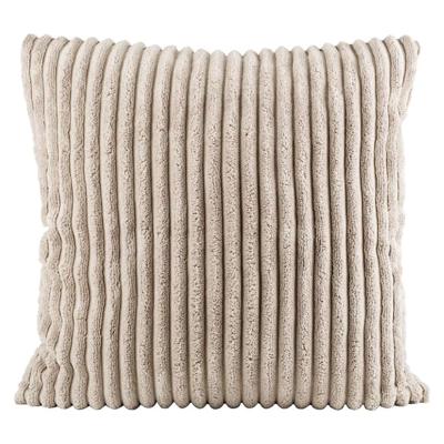 2e Halve Prijs Leen Bakker - Woonkussen Stan - 65x65 Cm - Polyester - Taupe