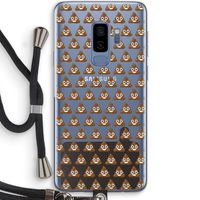 Poop emoji: Samsung Galaxy S9 Plus Transparant Hoesje met koord
