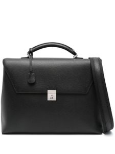 Valextra porte-document Avietta en cuir grainé - Noir