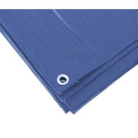 2x Blauwe afdekzeilen / dekzeilen 3 x 5 meter