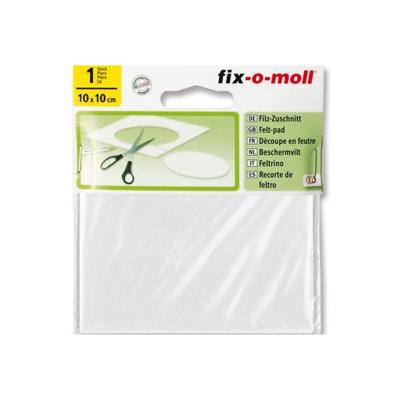 Fix-o-moll viltglijder 10x10cm wit