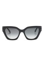 Alexander McQueen Eyewear lunettes de soleil à monture papillon bicolore - Noir