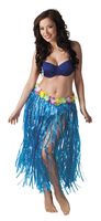 Hawaii rok lang blauw 80cm