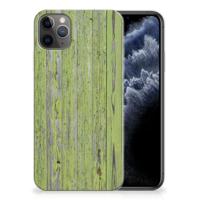 Apple iPhone 11 Pro Max | Bumper Hoesje | Green Wood