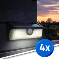 Solar wandlamp nova - helder wit licht - set van 4