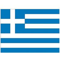Vlag van Griekenland stickers - 10x stuks - 7 x 10 cm - Landen - Griekse vlaggetjes