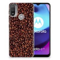 Motorola Moto E20 | E40 | Siliconen Case | Koffiebonen