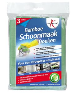 Lucovitaal Bamboe Schoonmaakdoeken