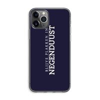 Blijve plakken in Negenduust: iPhone 11 Pro Max Transparant Hoesje