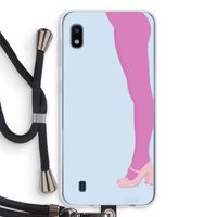Pink panty: Samsung Galaxy A10 Transparant Hoesje met koord