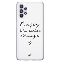Samsung Galaxy A32 5G siliconen hoesje - Enjoy life Samsung Galaxy A32 5G siliconen hoesje - Enjoy life