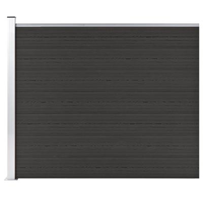 Schuttingpaneel 175x146 cm HKC zwart