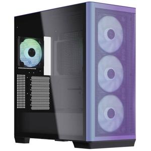 APNX APNX C1 Midi-Tower ATX-Gehäuse, Tempered Glass - ChromaFlair Midi-tower Behuizing, Gaming-behuizing, PC-behuizing Zwart