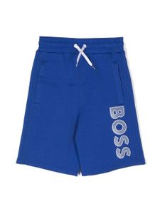 BOSS Kidswear short de sport à logo imprimé - Bleu