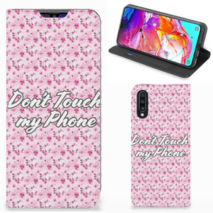 Samsung Galaxy A70 Design Case Flowers Pink DTMP
