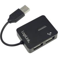 LogiLink USB 2.0 4-Port Hub 480 Mbit/s Zwart - thumbnail