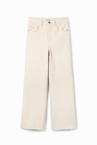 Cropped Culotte jeans - WHITE - 34