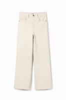 Cropped Culotte jeans - WHITE - 38