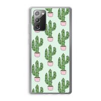 Cactus Lover: Samsung Galaxy Note 20 / Note 20 5G Transparant Hoesje