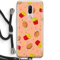 Chicken 'n Fries: OnePlus 6 Transparant Hoesje met koord