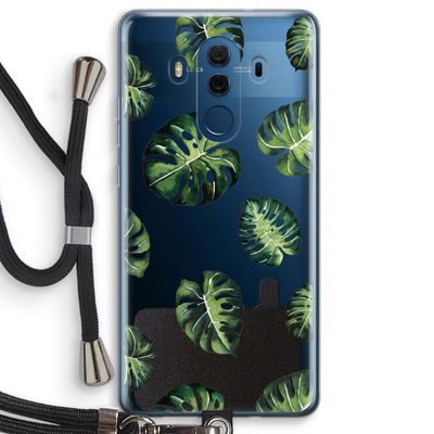 Tropische bladeren: Huawei Mate 10 Pro Transparant Hoesje met koord
