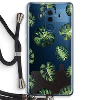 Tropische bladeren: Huawei Mate 10 Pro Transparant Hoesje met koord