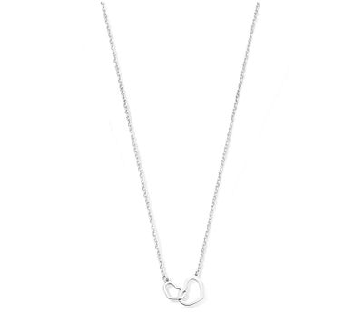 TFT Zilveren Ketting Hartjes 1,3 mm 40 + 4 cm