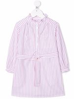 Bonpoint robe-chemise à rayures - Blanc - thumbnail