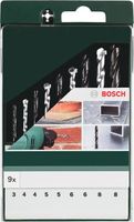 Bosch Accessoires 9-delige boorset: metaal HSS-R/steen/hout - 2609255482 - thumbnail