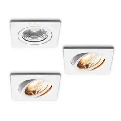 LED-inbouwspot set 3 stuks Trento wit 5W dimbaar