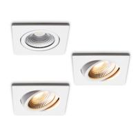 LED-inbouwspot set 3 stuks Trento wit 5W dimbaar