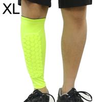 Voetbal anti-botsing leggings outdoor basketbal paardrijden alpinisme enkel beschermen kalf sokken Gear Protector maat: XL