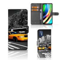 Motorola Moto G9 Plus Flip Cover New York Taxi - thumbnail