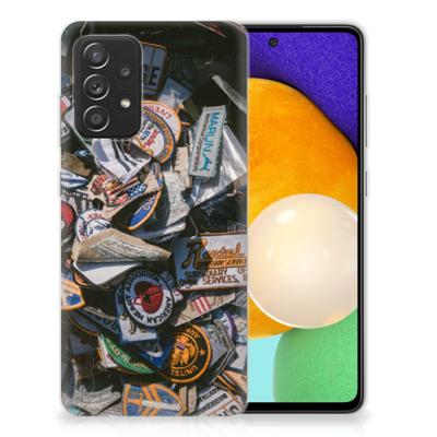 Samsung Galaxy A52 (5G/4G) | Siliconen hoesje | met foto Badges