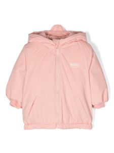 Kenzo Kids veste à capuche à logo imprimé - Rose