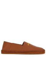 Ferragamo espadrilles à logo imprimé - Marron