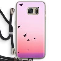 Fly away: Samsung Galaxy S7 Transparant Hoesje met koord